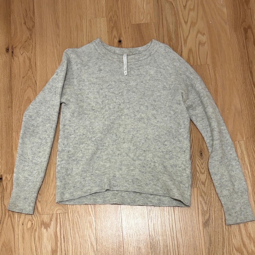 Babaton Light Gray Wool Sweater